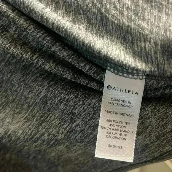 NWOT Athleta Gray Long Sleeve Shirt-Large - Picture 6 of 6